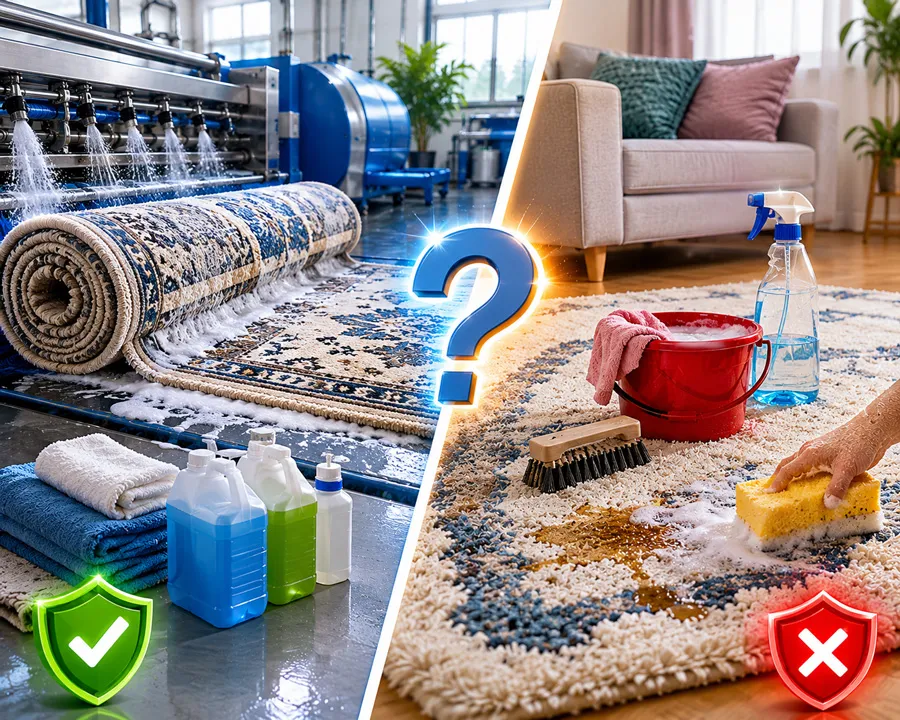 Profesyonel Halı Yıkama mı Evde Halı Temizliği mi?